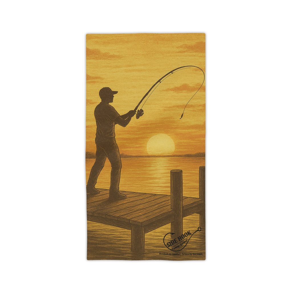SideHook’s Sunset Fishing Beach Towel