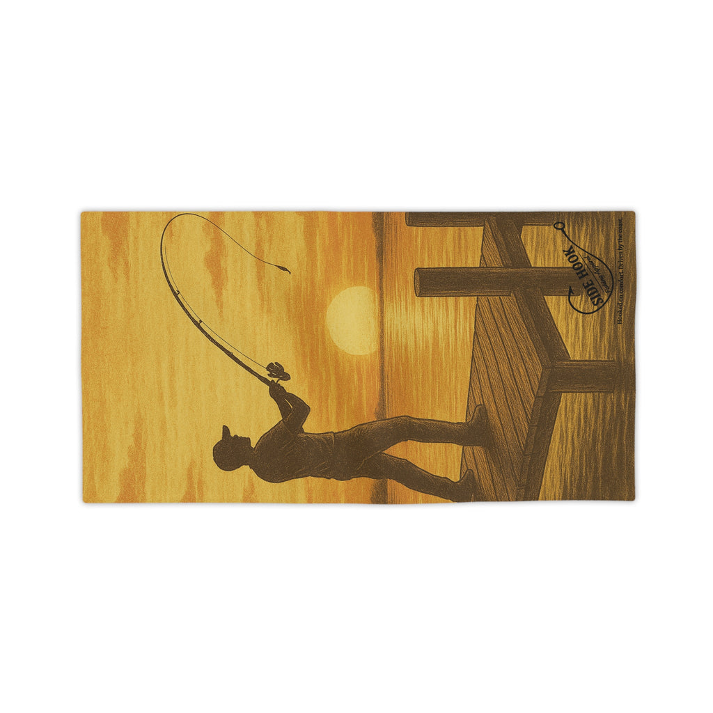 SideHook’s Sunset Fishing Beach Towel