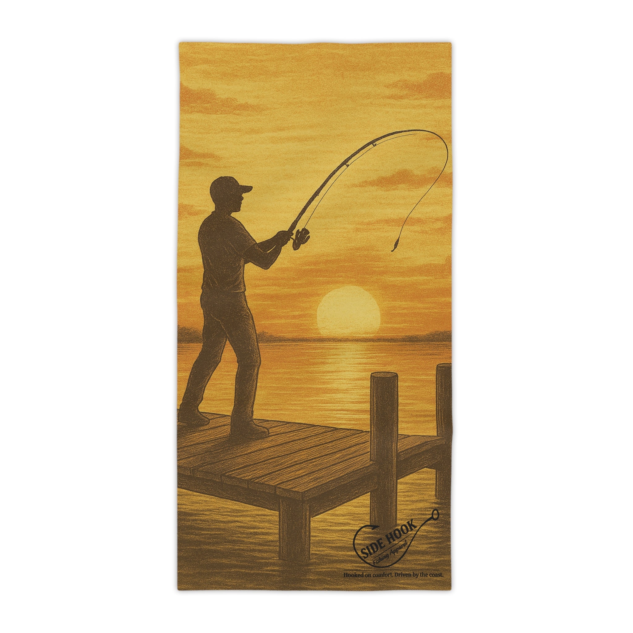 SideHook’s Sunset Fishing Beach Towel