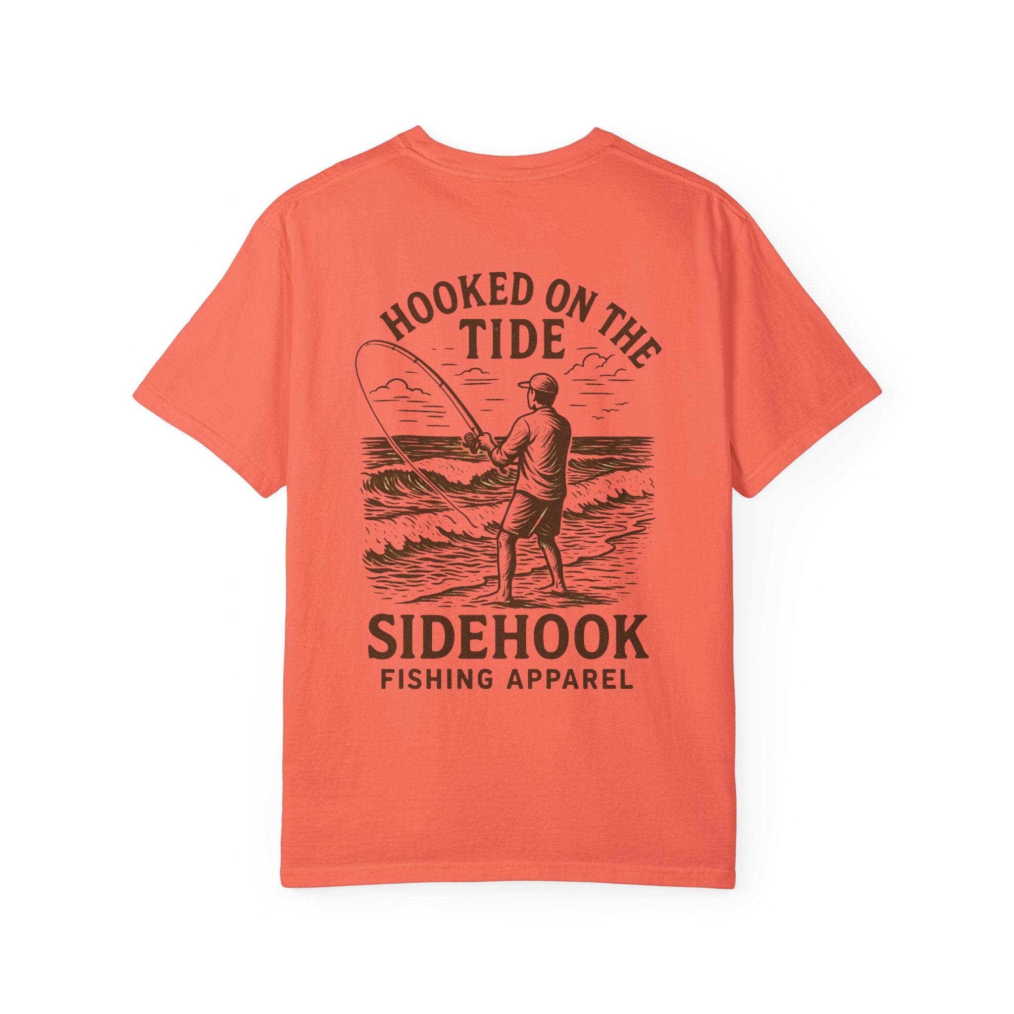 Hooked on the Tide Unisex Garment-Dyed T-Shirt – SideHook Fishing
