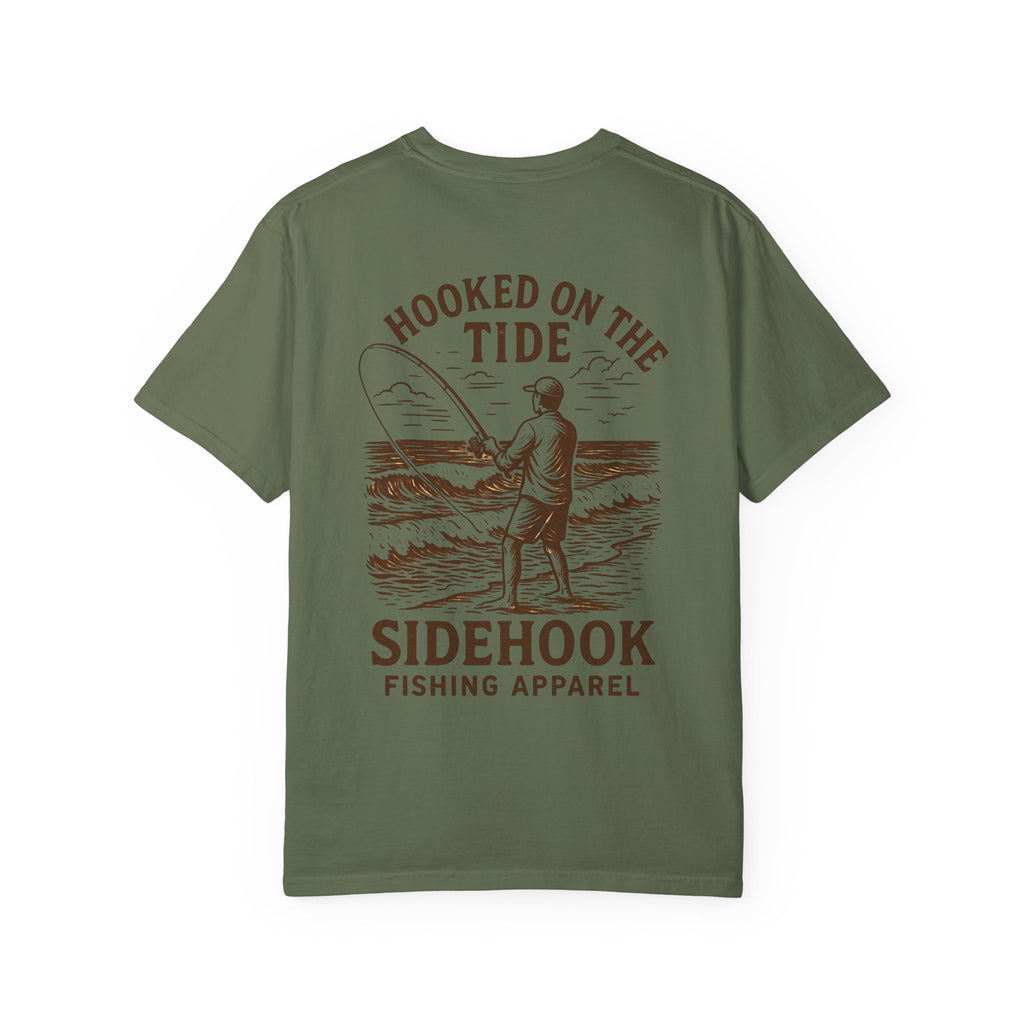 Hooked on the Tide Unisex Garment-Dyed T-Shirt