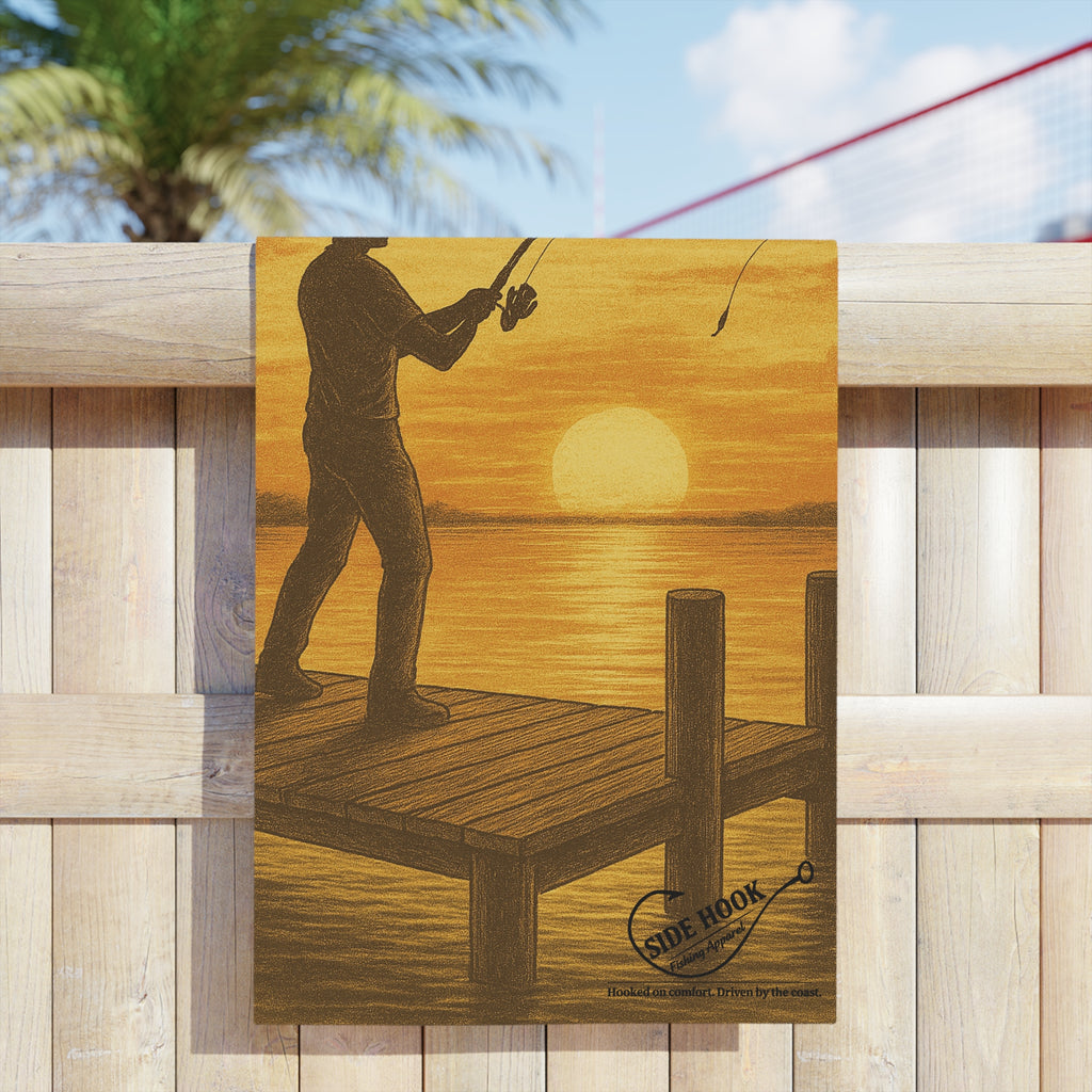 SideHook’s Sunset Fishing Beach Towel